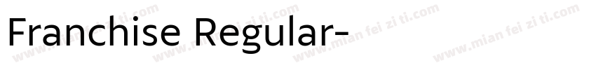Franchise Regular字体转换